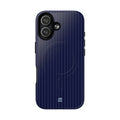 Navy Blue Soft Stripes