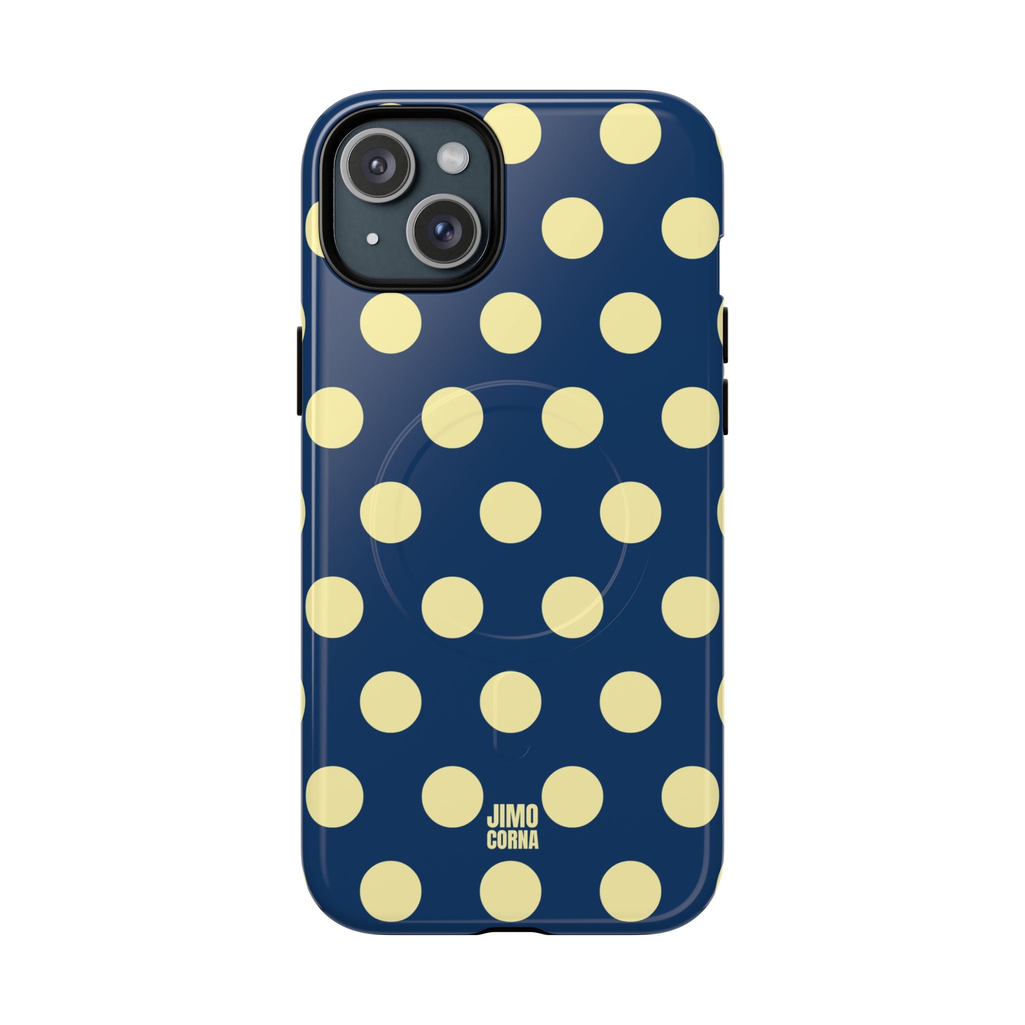 Big Polka Dot | Blue and Cream