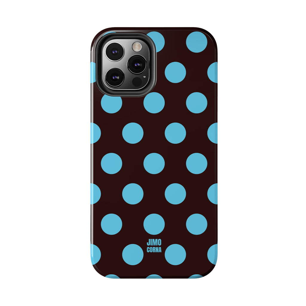 Big Polka Dot | Brown and Blue