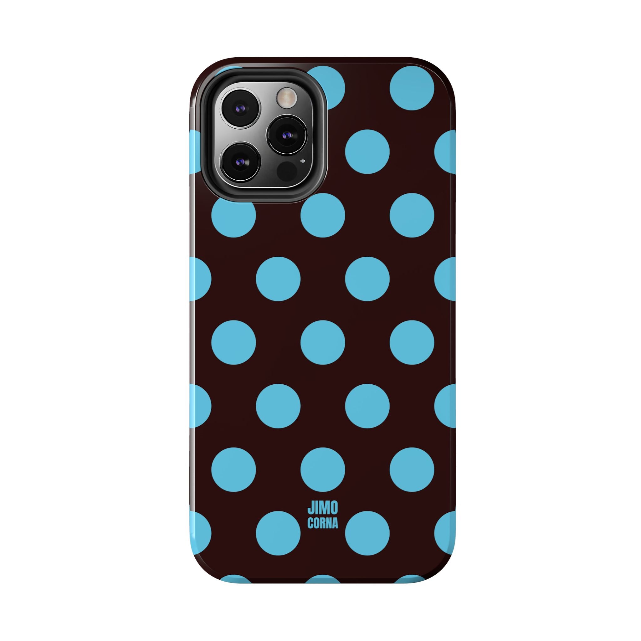 Big Polka Dot | Brown and Blue