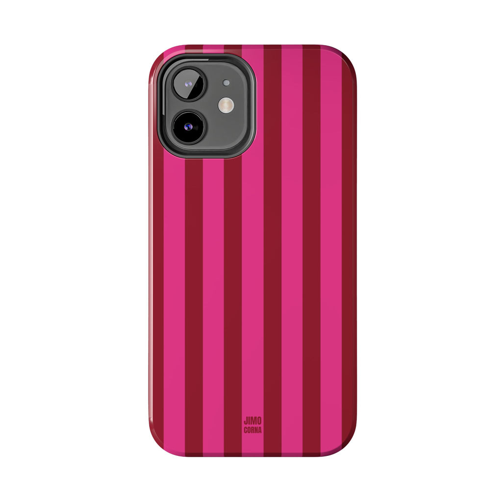 Strawberry Burst Bold Stripes