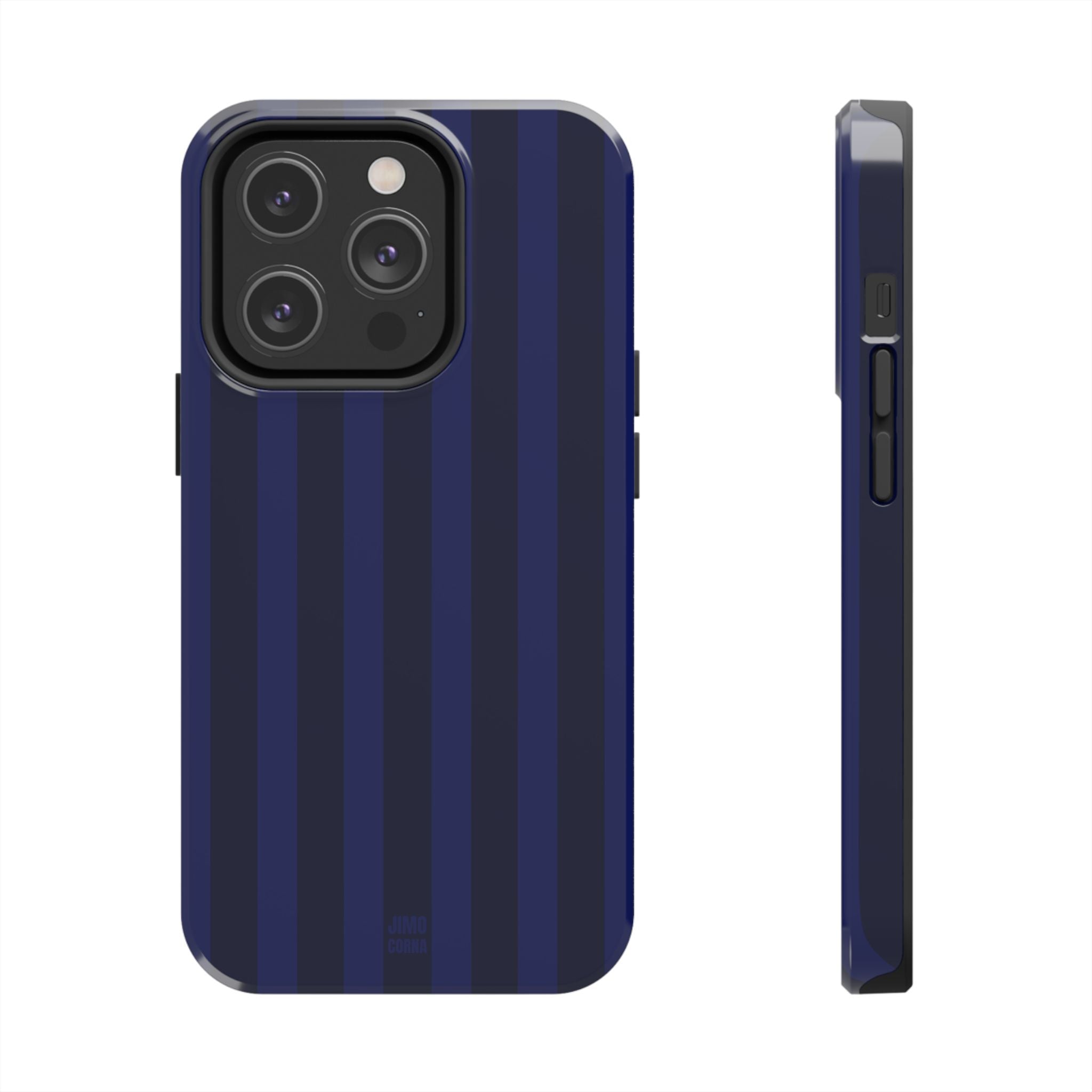 Navy Blue Bold Stripes