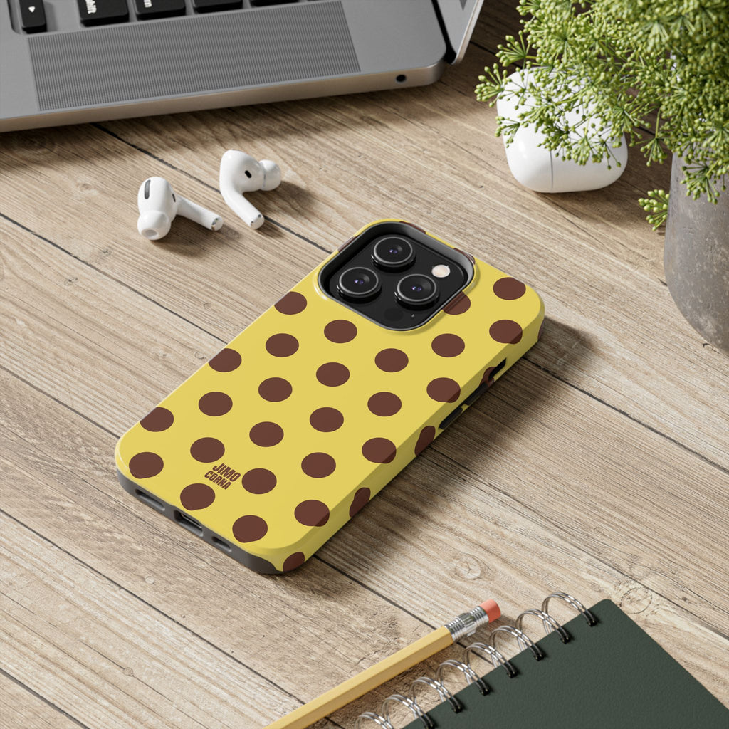Big Polka Dot | Yellow and Brown