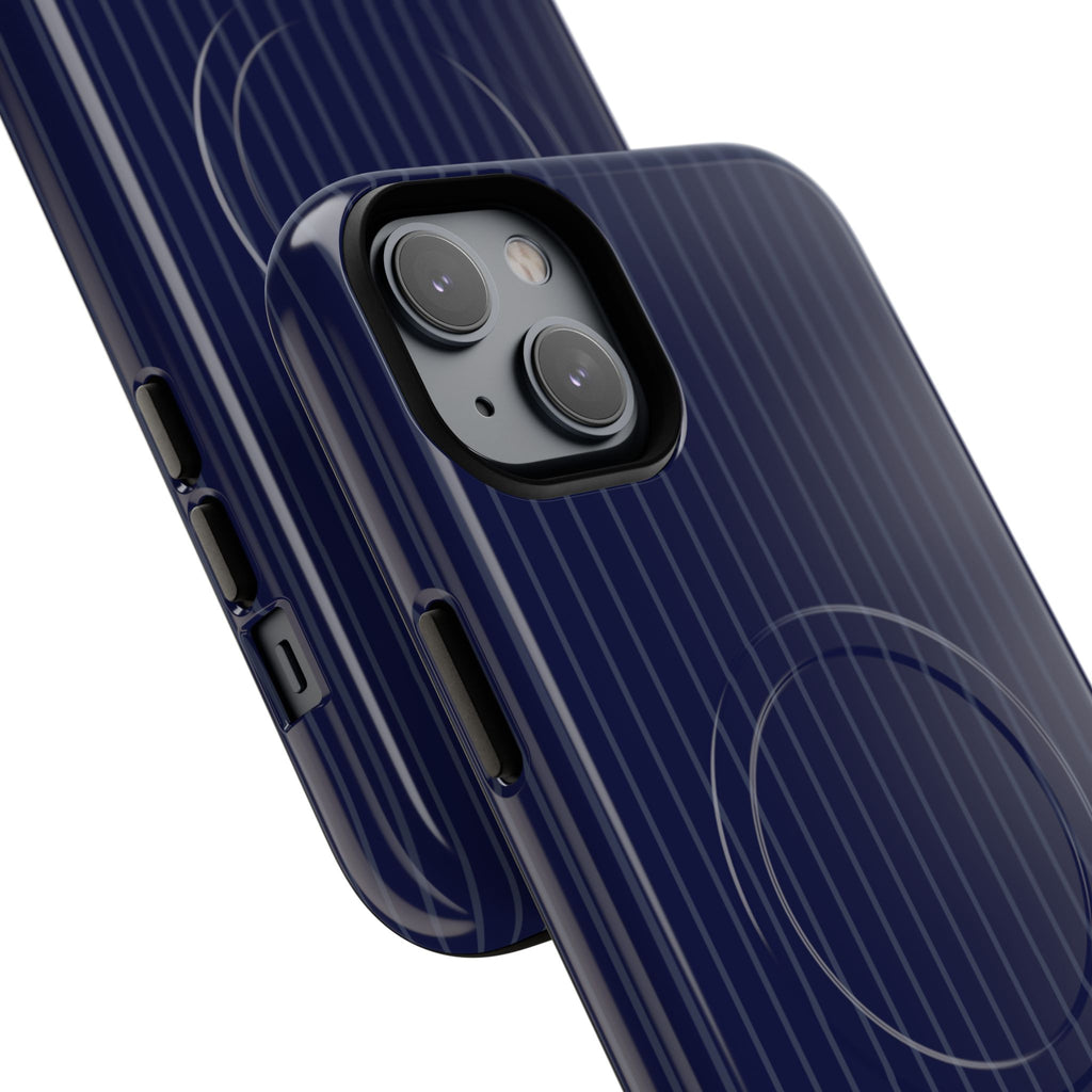 Navy Blue Soft Stripes