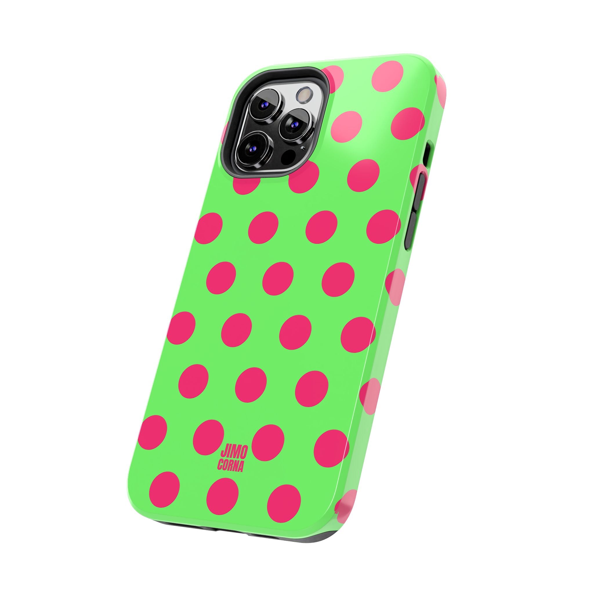 Big Polka Dot | Green and Pink