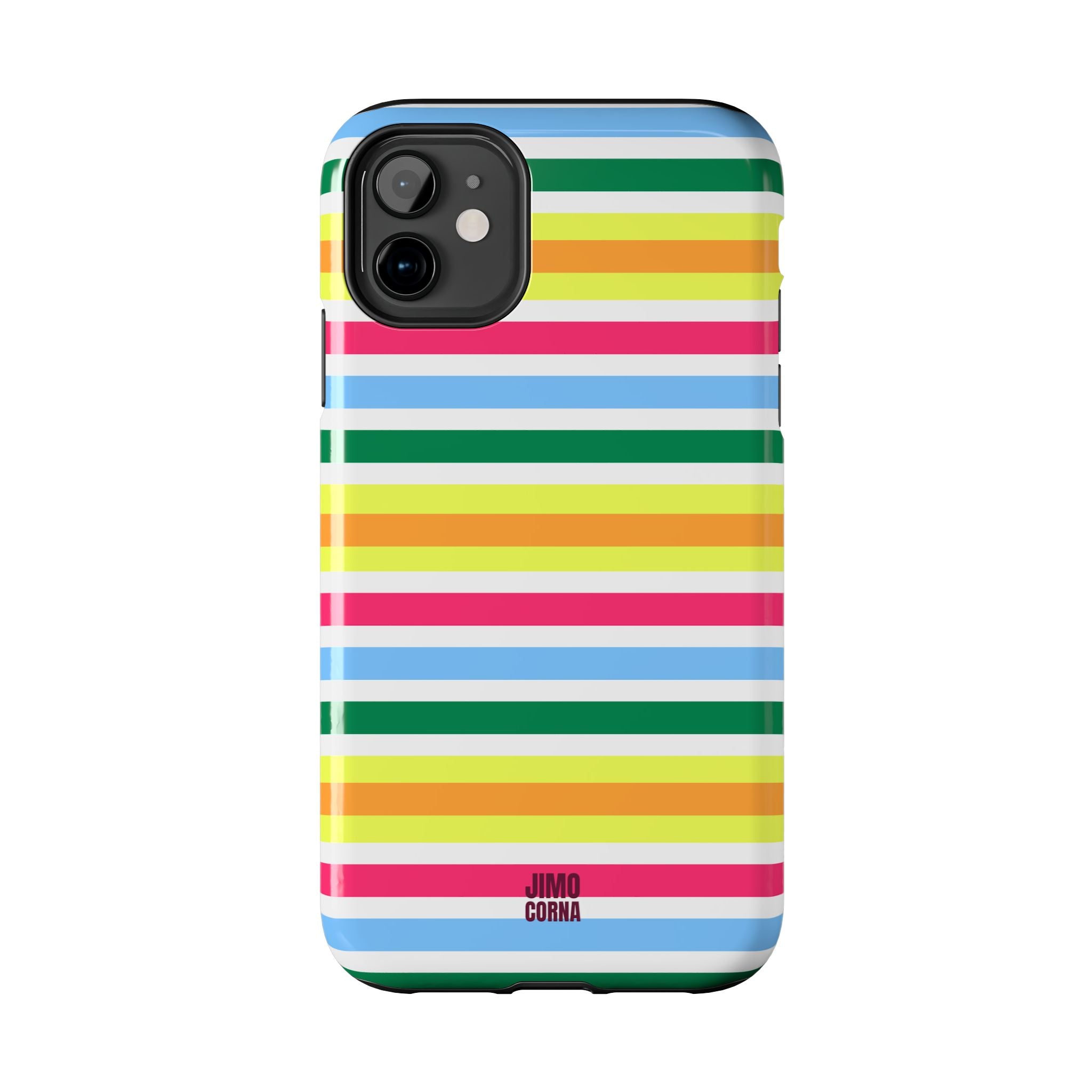 Rainbow Sorbet Stripe iPhone Case