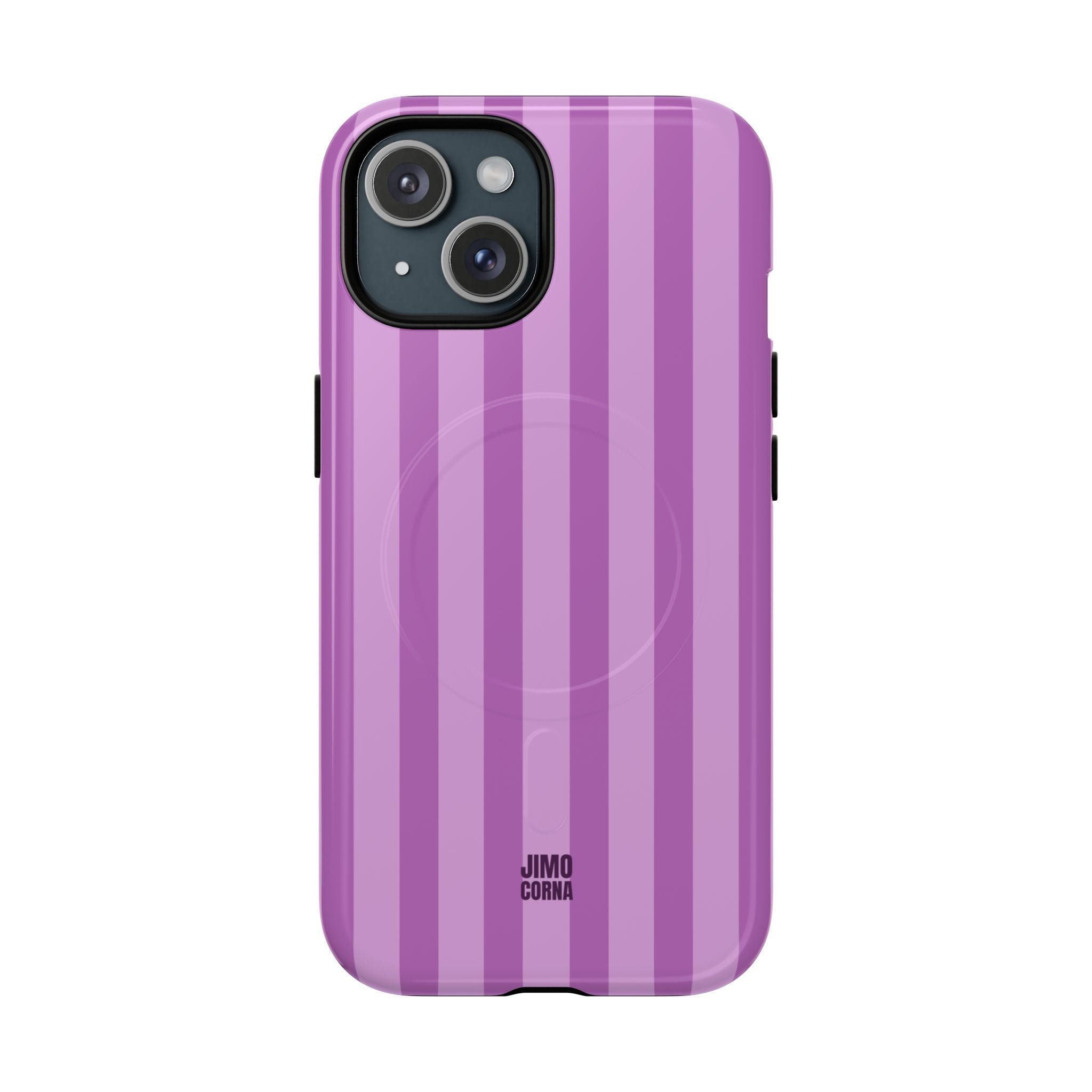 Bold Stripes MagSafe iPhone Case | Plum