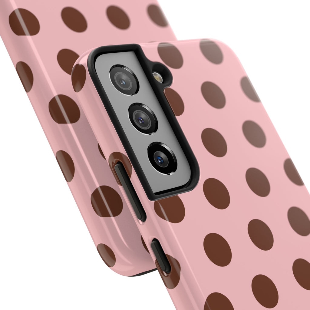 Big Polka Dot | Pink and Brown