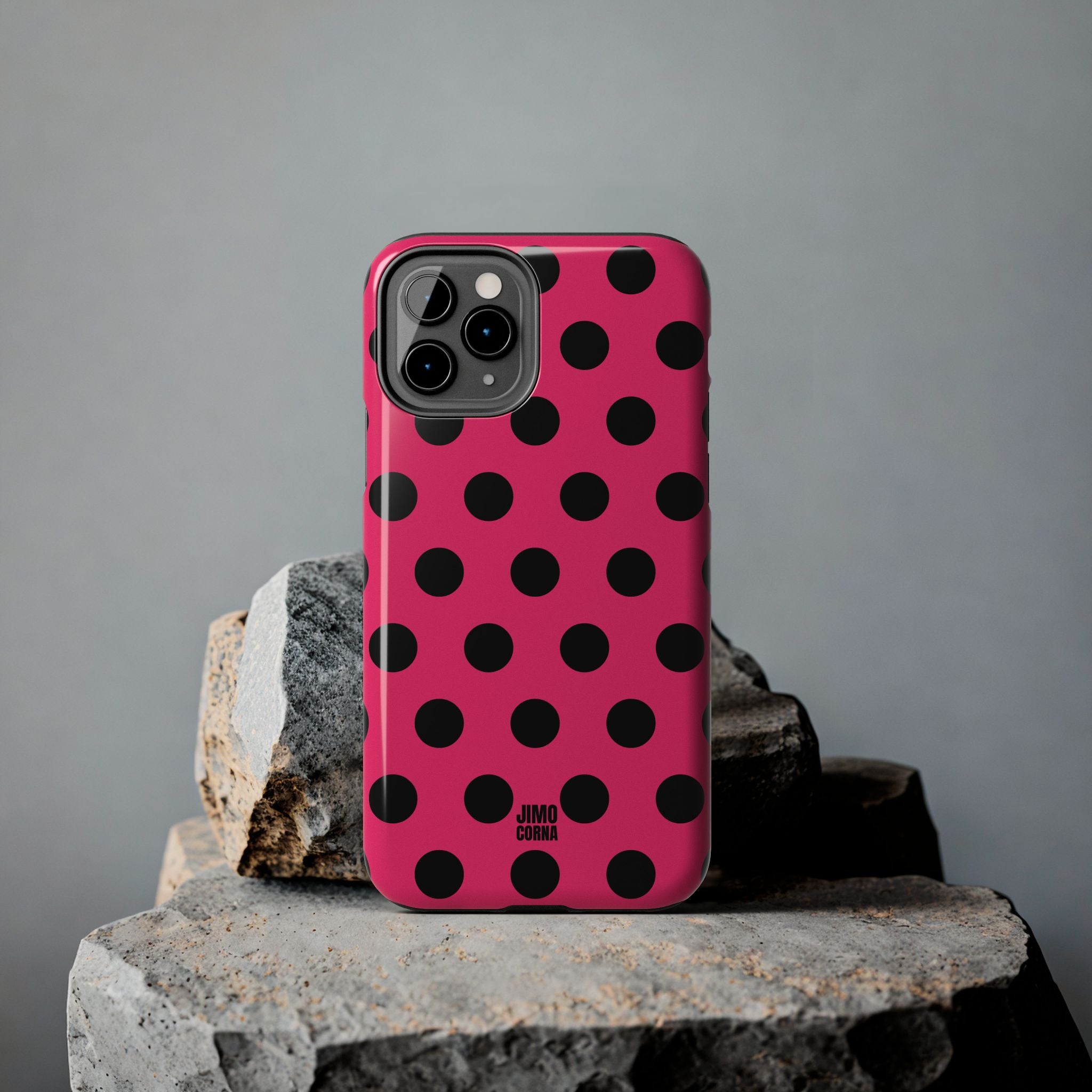 Big Polka Dot | Hot Pink and Black