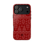 Holiday Knit | Red MagSafe iPhone Case