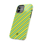 Angelina Stripes | Green - iPhone Case