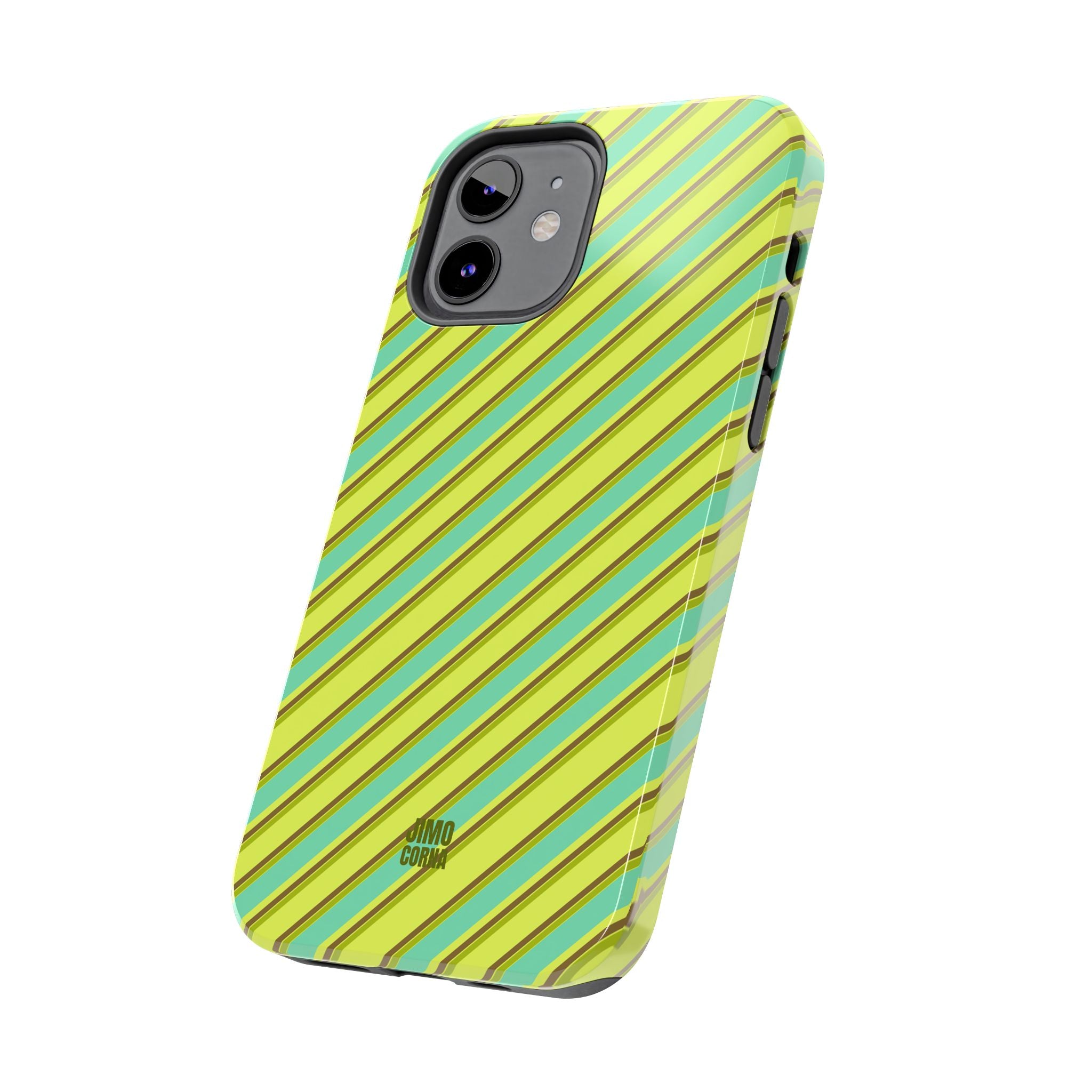 Angelina Stripes | Green - iPhone Case