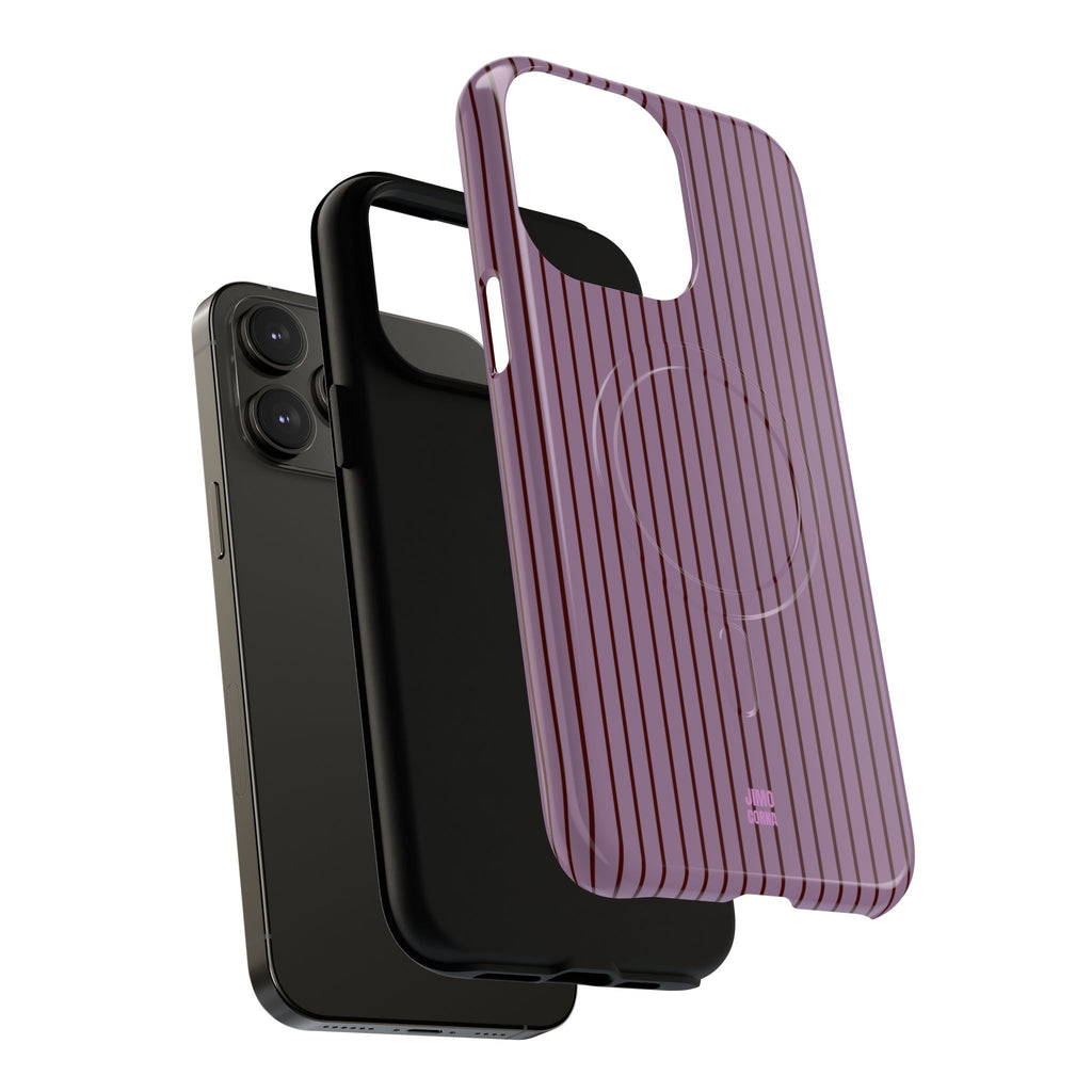 Plum Berry Soft Stripes