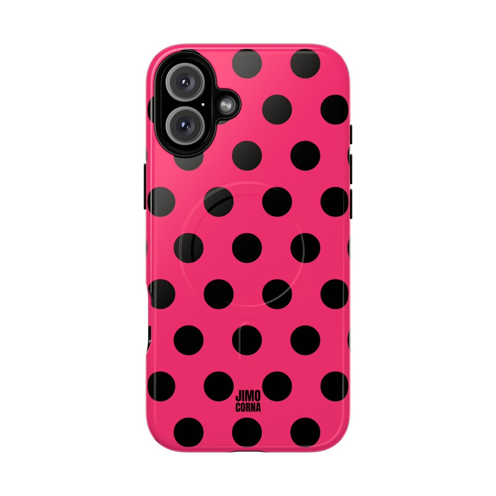 Big Polka Dot | Hot Pink and Black