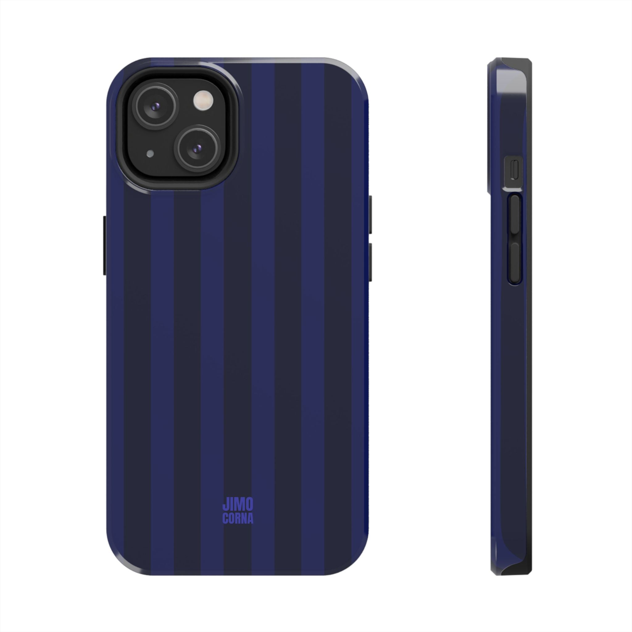Bold Stripes iPhone Case | Navy Blue