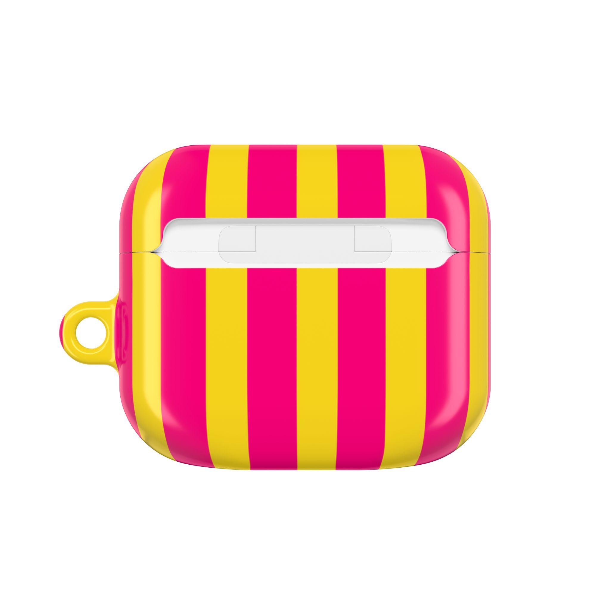 Bold Stripes AirPods Case | Pink and Yellow