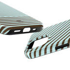Asymmetrical Lines iPhone Case | Blue and Brown