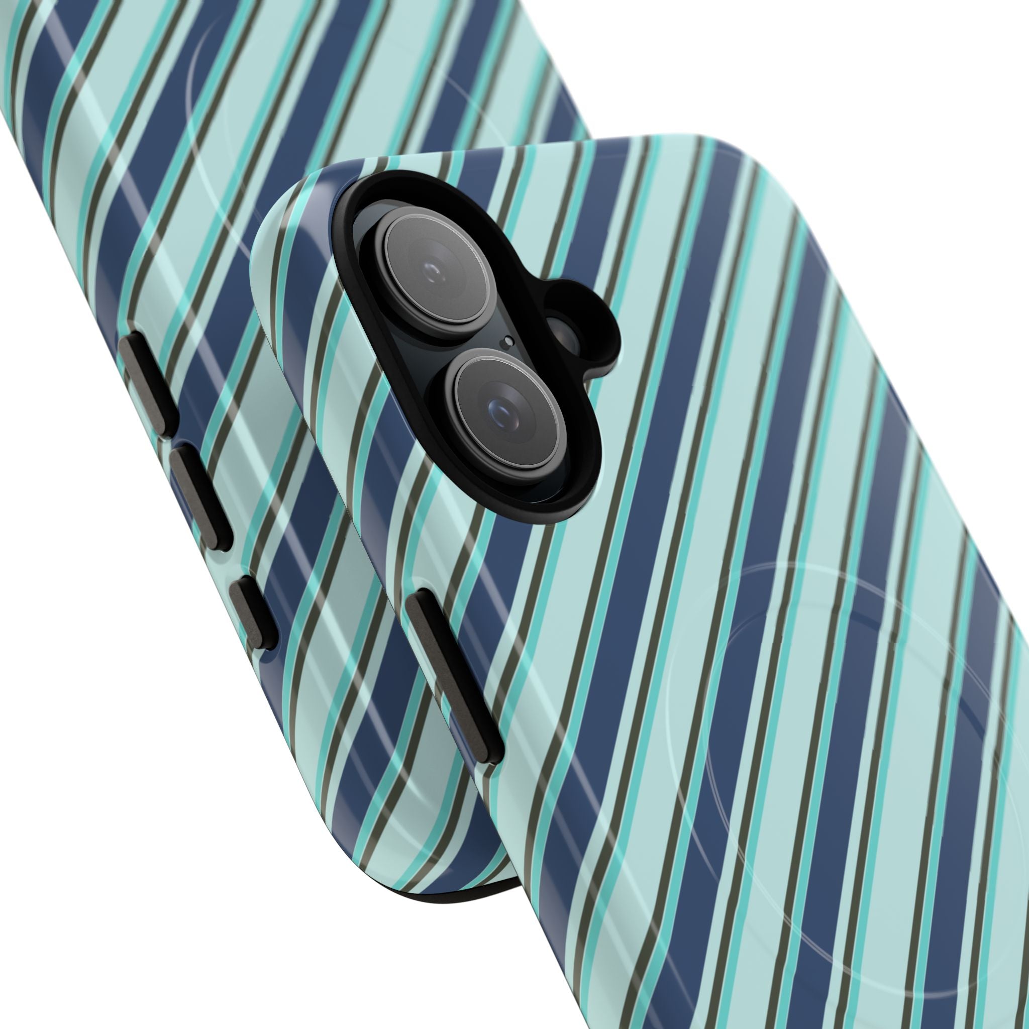 Angelina Stripes | Blue - MagSafe iPhone Case