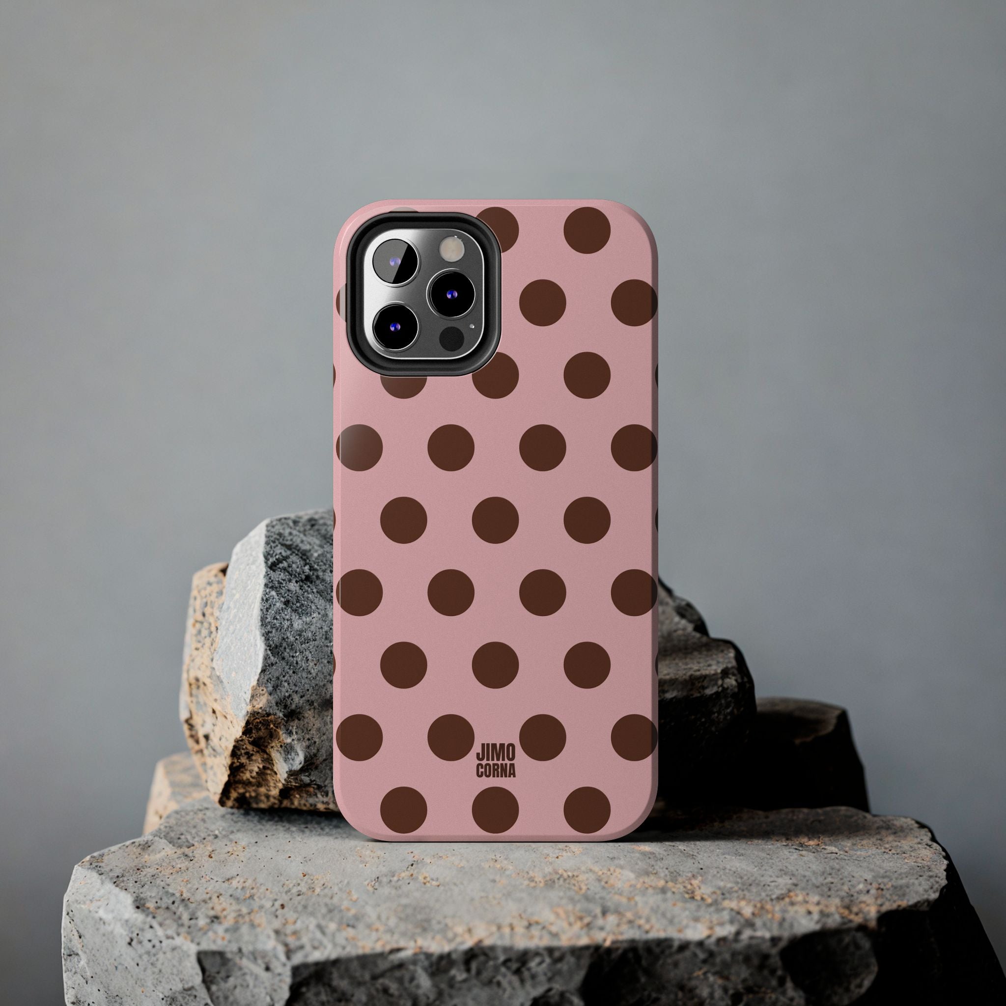 Big Polka Dot | Pink and Brown