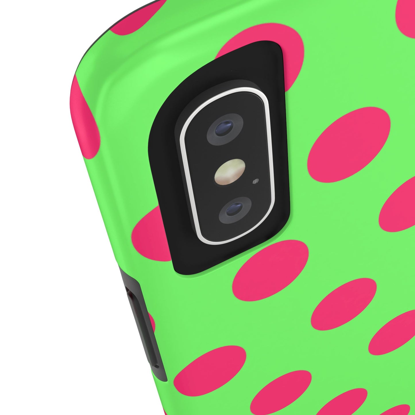 Big Polka Dot | Green and Pink