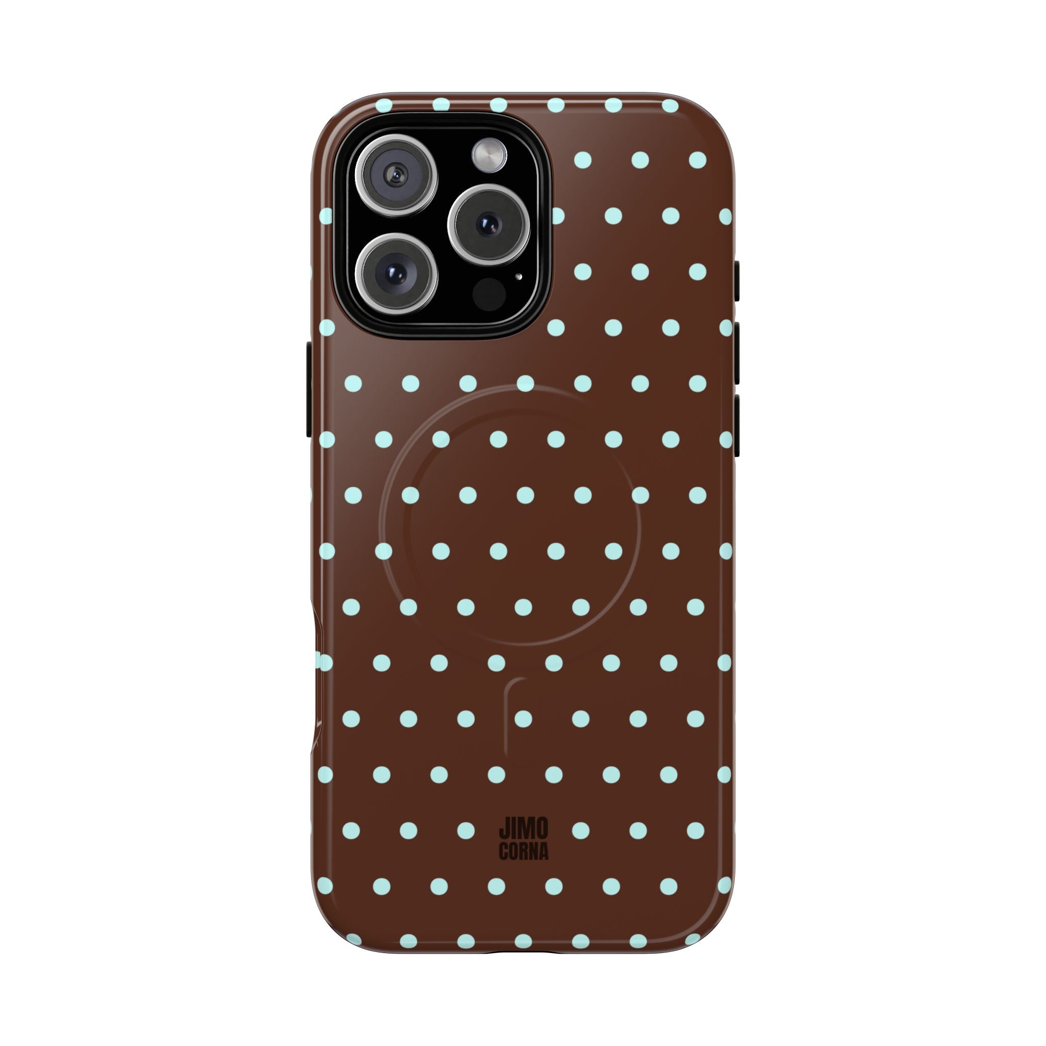 Polka Dot | Brown and Blue
