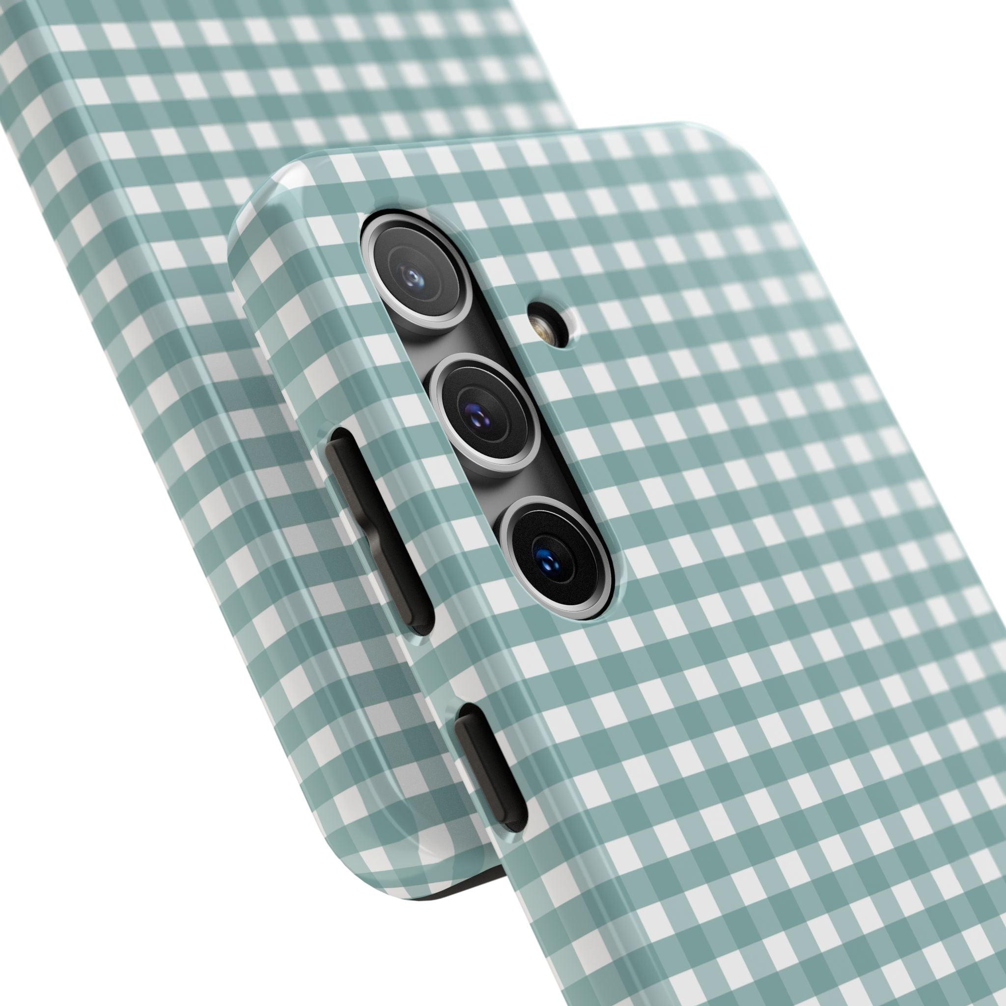 Farm Gingham Samsung Galaxy Case | Blue