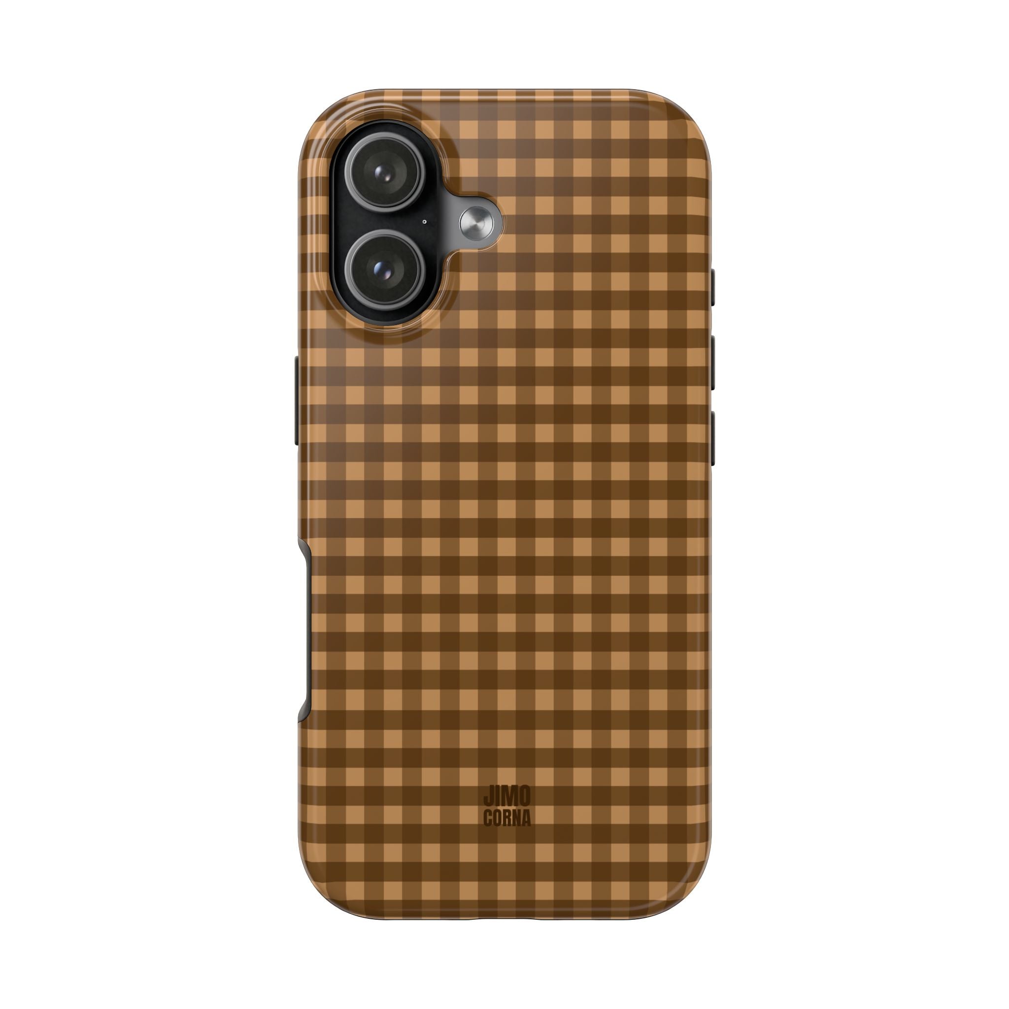 Farm Gingham iPhone Case | Brown