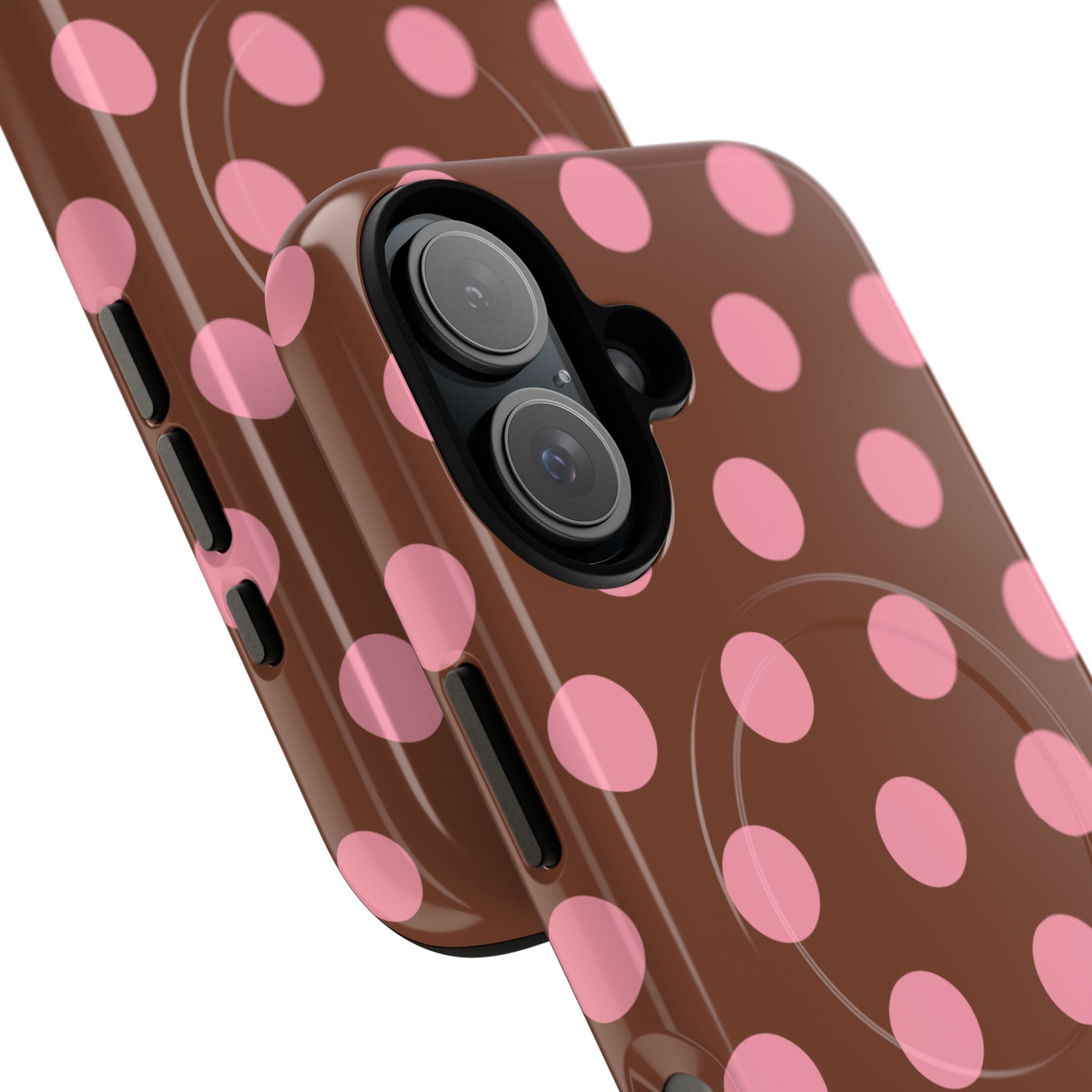 Big Polka Dot | Brown and Pink