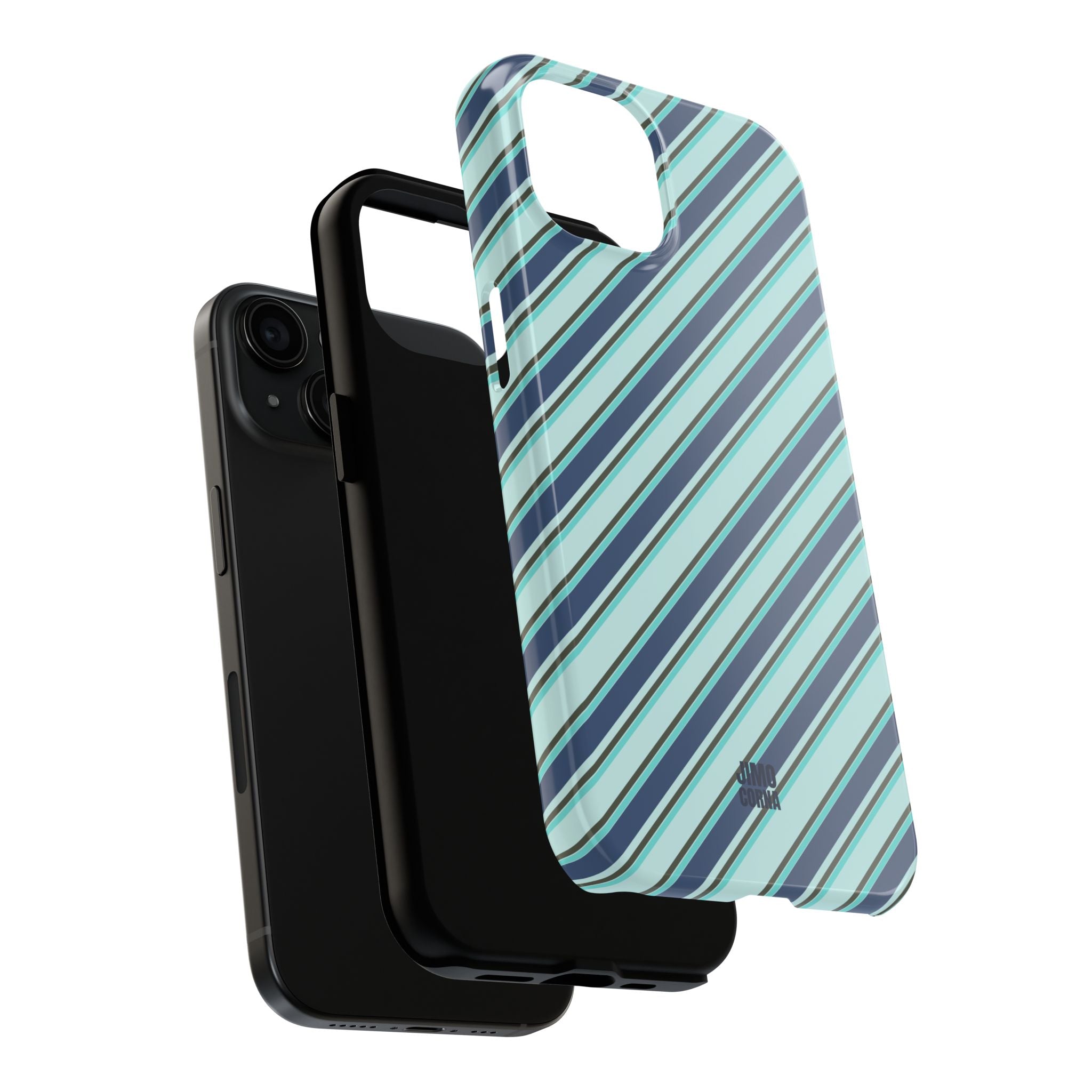 Angelina Stripes | Blue - iPhone Case