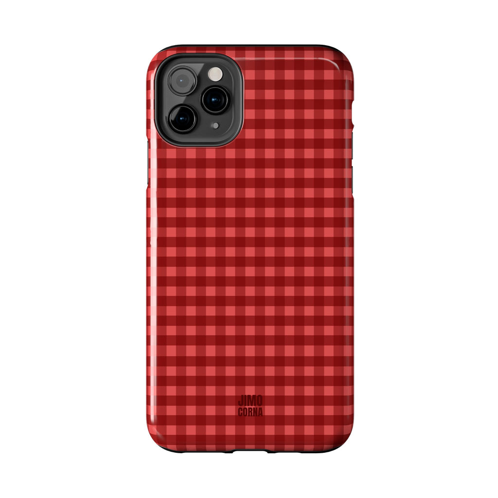 Farm Gingham iPhone Case | Red