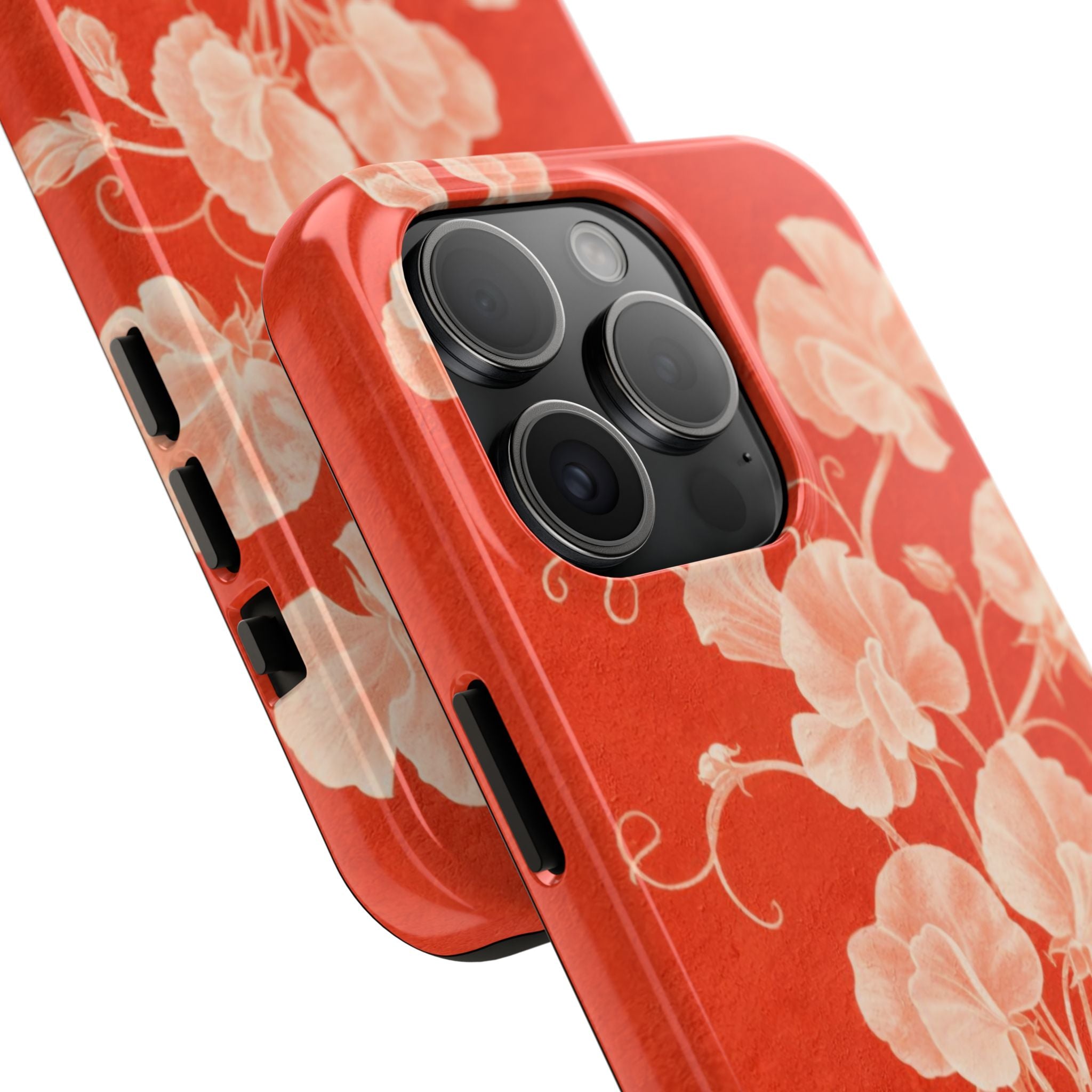 Red Flora iPhone Case