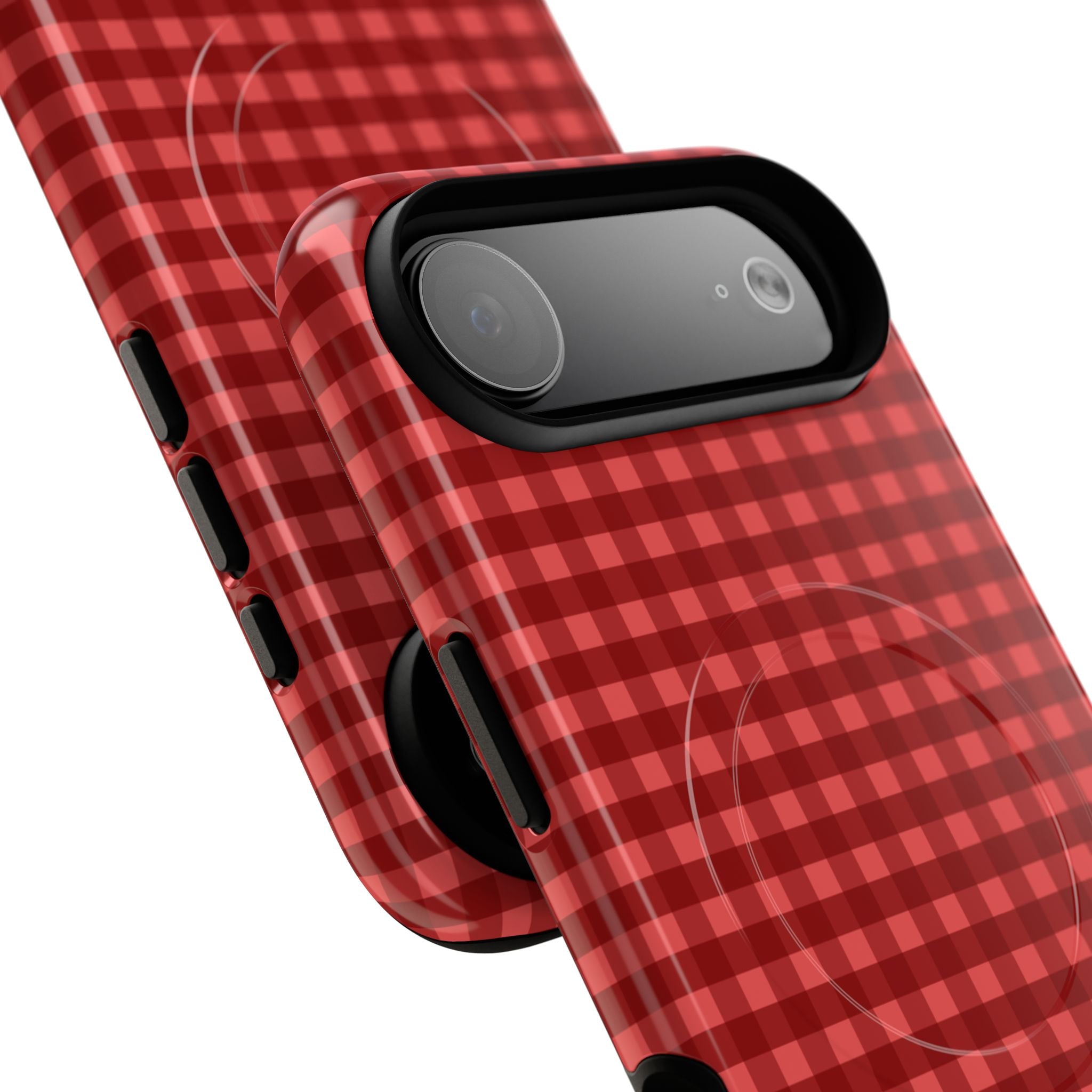 Farm Gingham MagSafe iPhone Case | Red