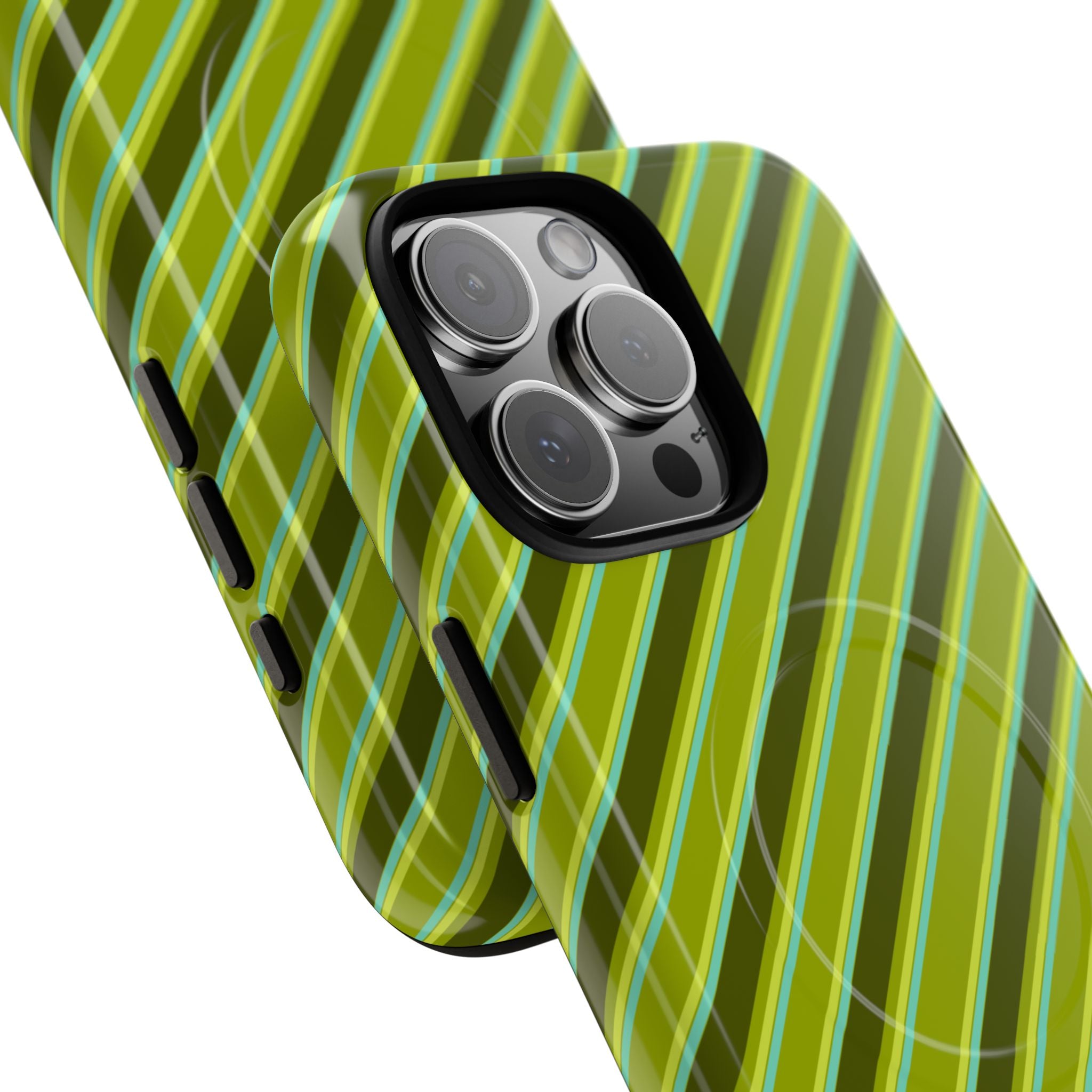 Angelina Stripes | Olive - MagSafe iPhone Case