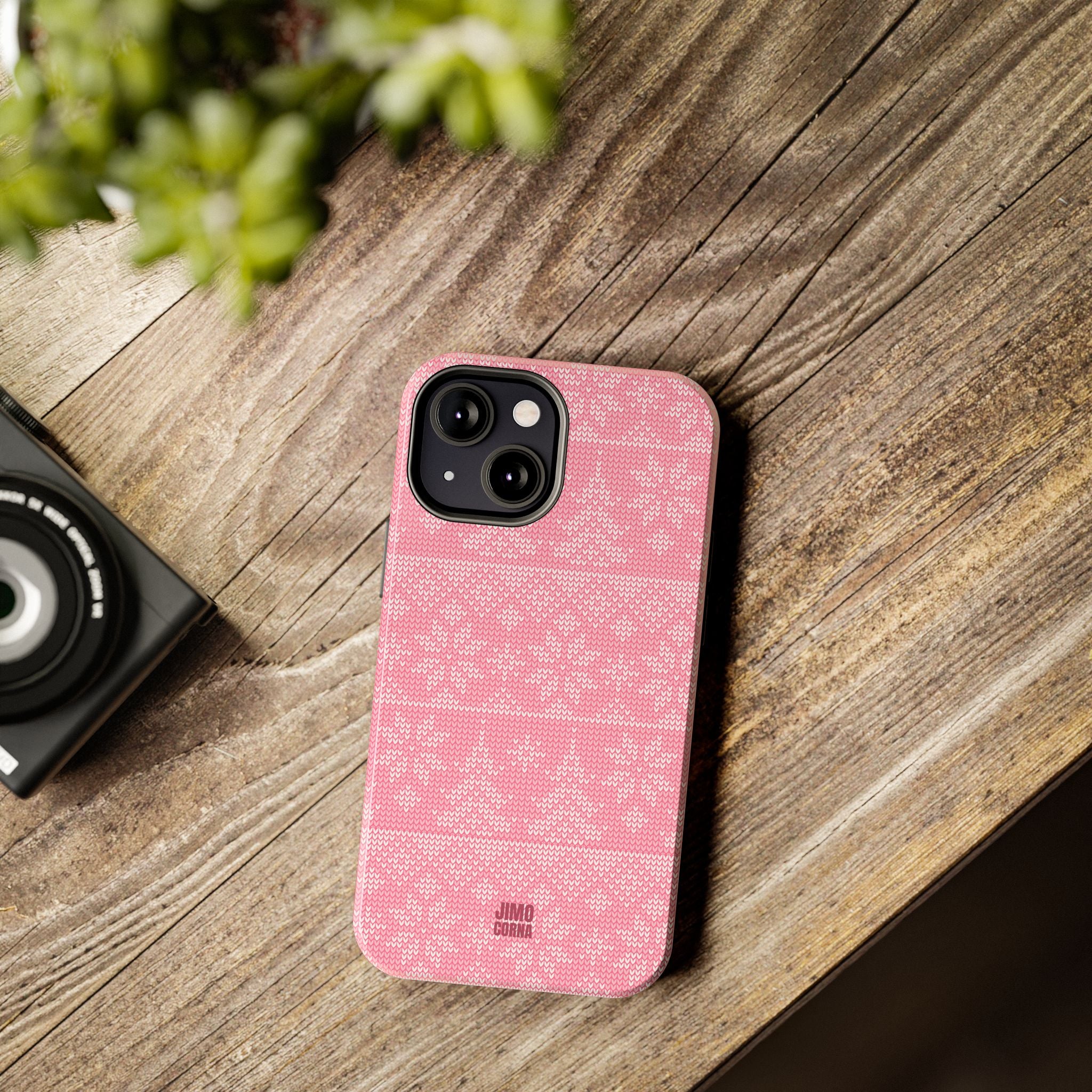 Holiday Knit | Pink iPhone Case