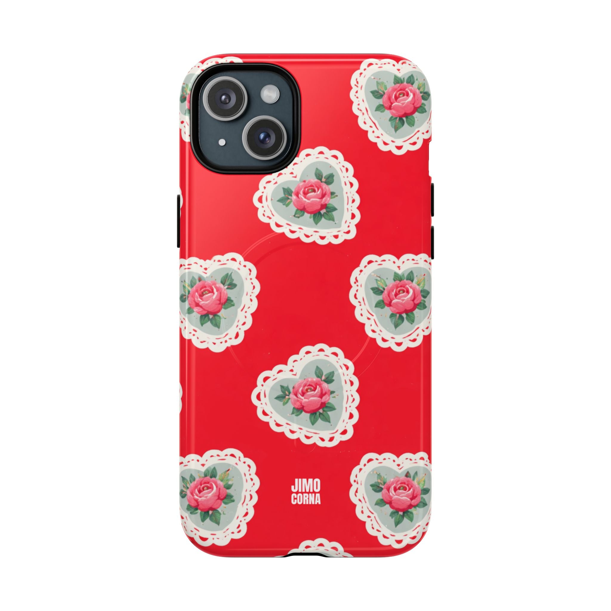 Rosy Lace MagSafe iPhone Case