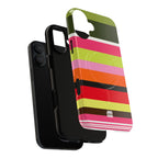 Berry Citrus Stripe MagSafe iPhone Case