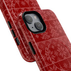 Holiday Knit | Red MagSafe iPhone Case