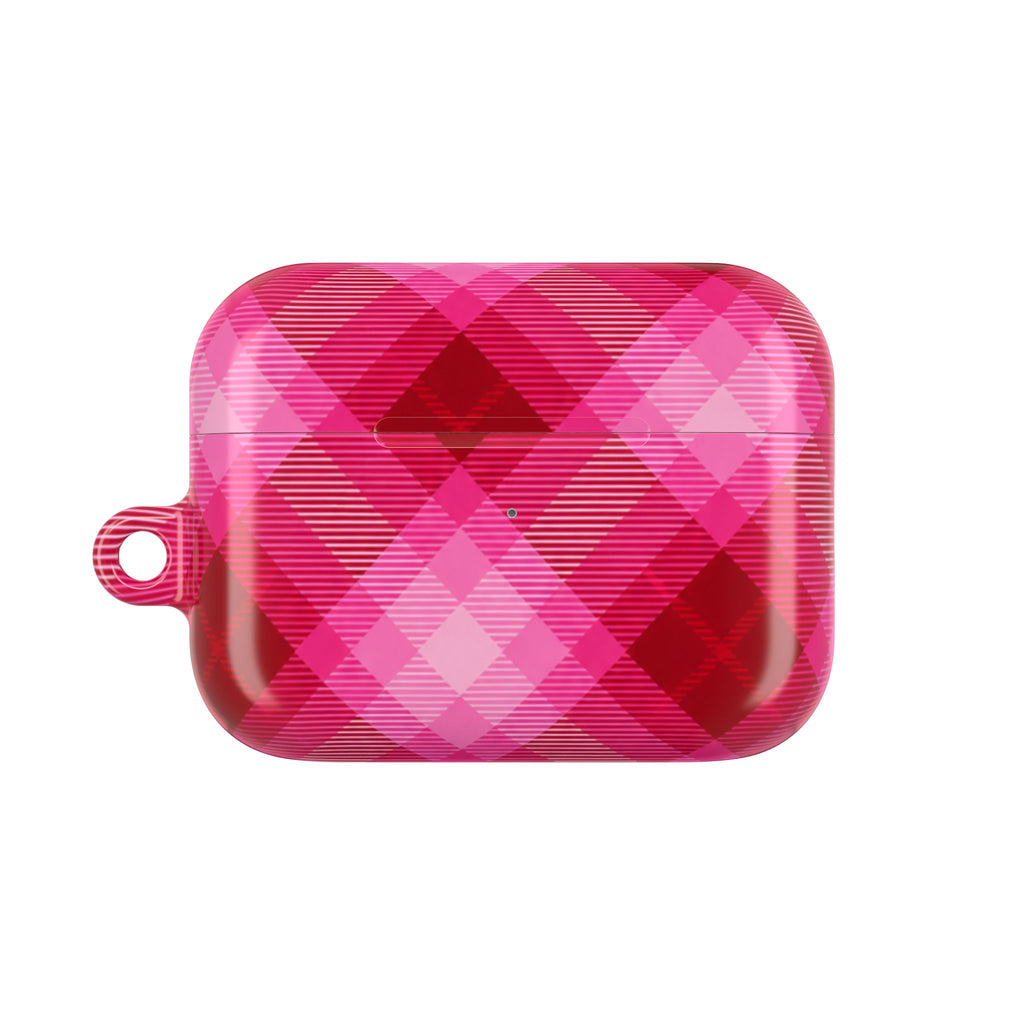 Pink Picnic Plaid AirPods Case