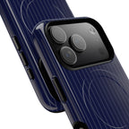 Navy Blue Soft Stripes