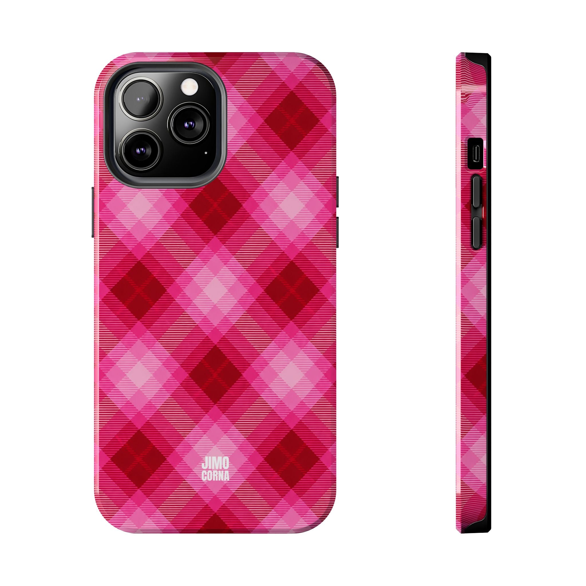Pink Picnic Plaid iPhone Case