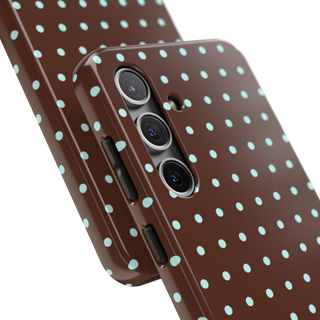 Polka Dot | Brown and Blue