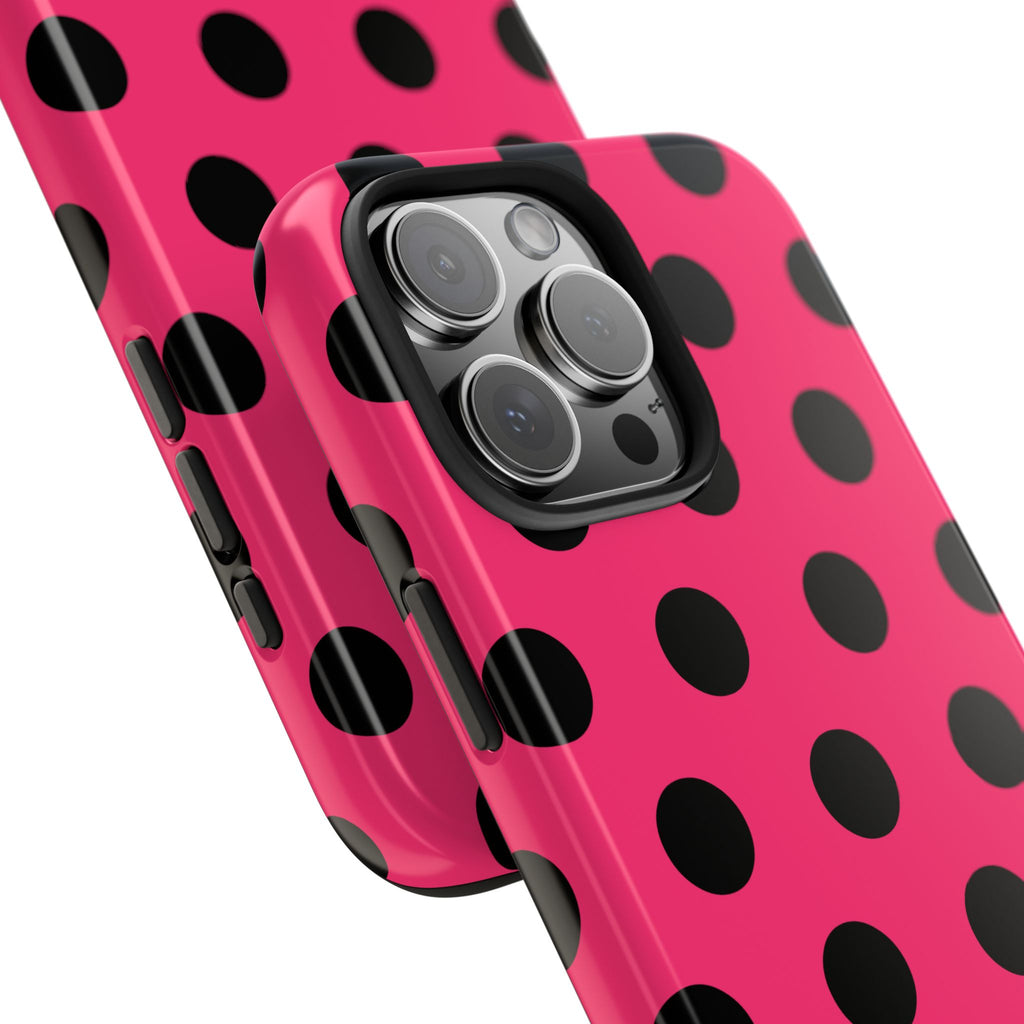 Big Polka Dot | Hot Pink and Black