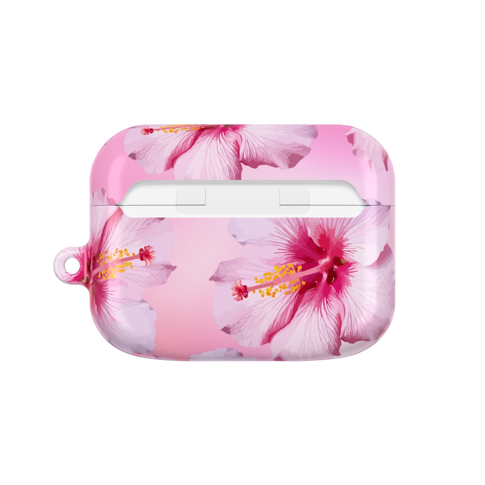 Pink Hibiscus AirPods Case