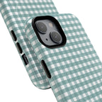Farm Gingham MagSafe iPhone Case | Blue
