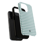 Farm Gingham iPhone Case | Blue