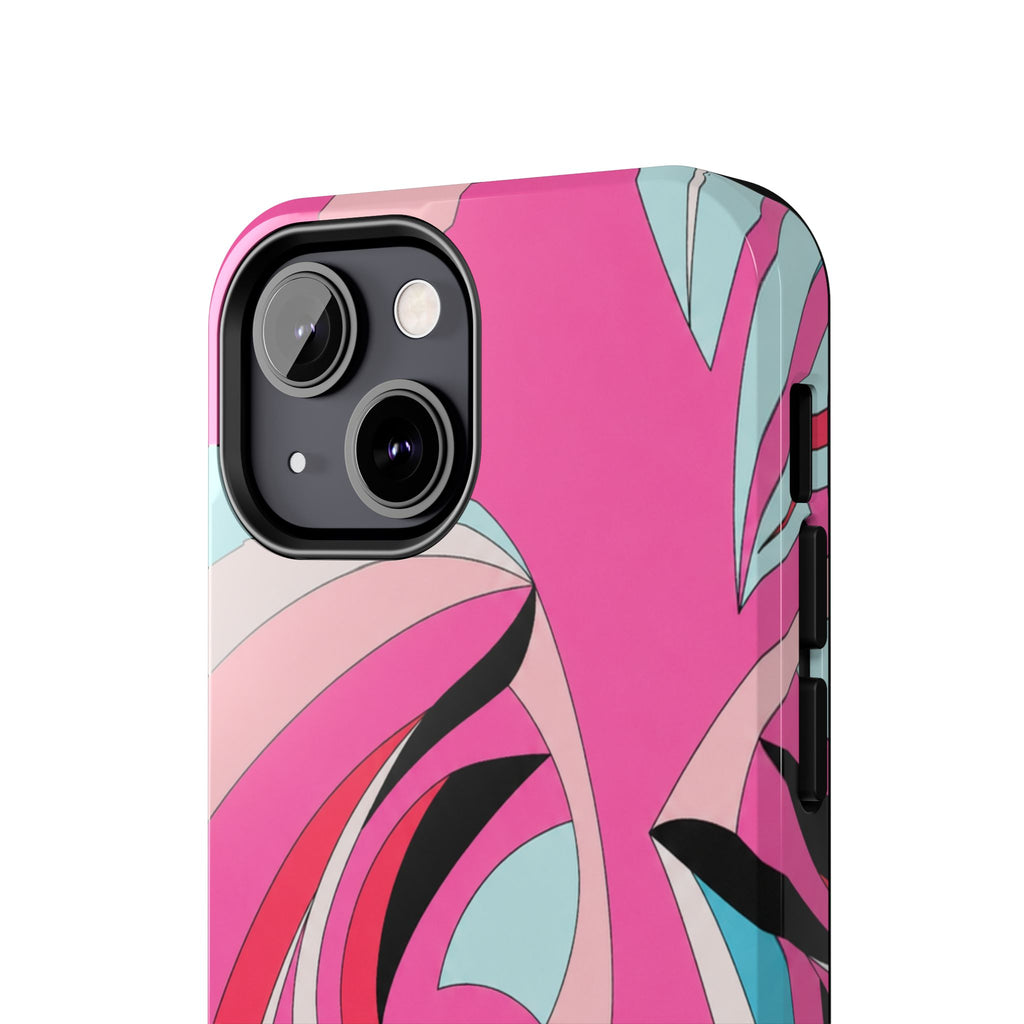 Pink Tropic Swirl iPhone Case