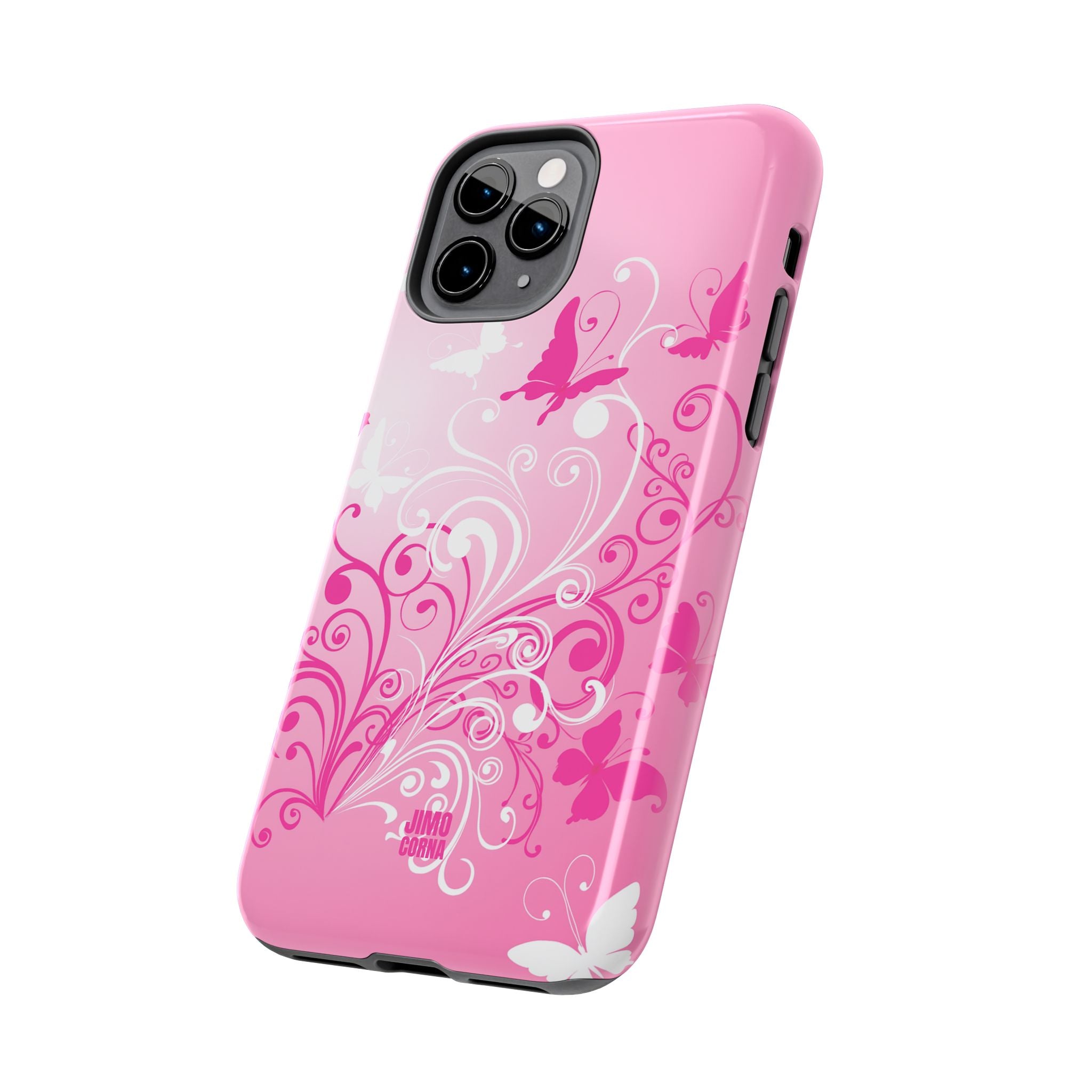 Pink Flutter Garden iPhone Case