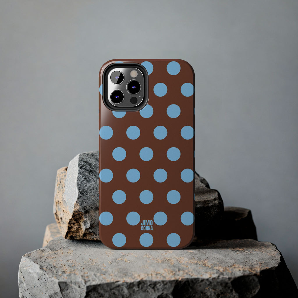 Big Polka Dot | Brown and Blue