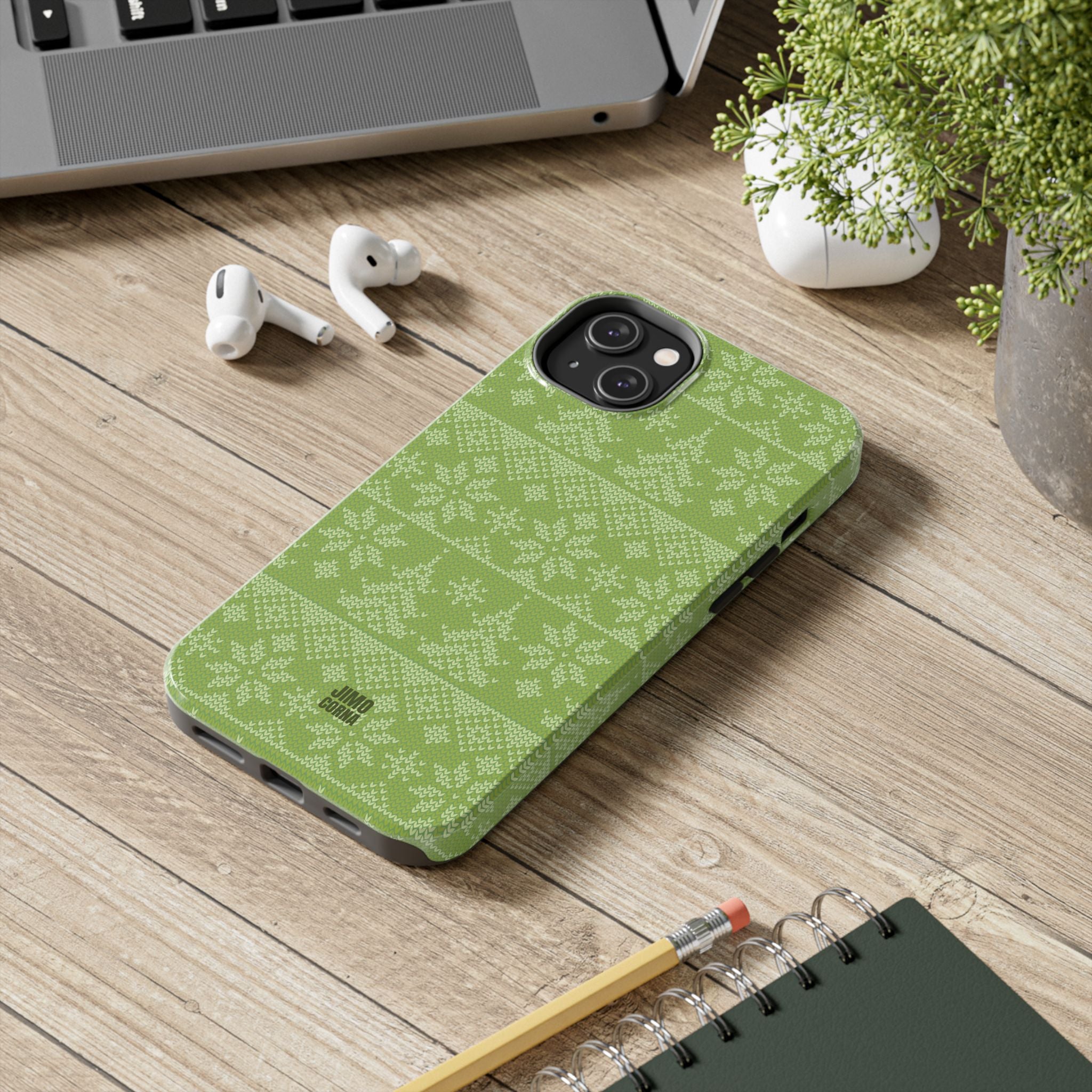 Holiday Knit | Green iPhone Case