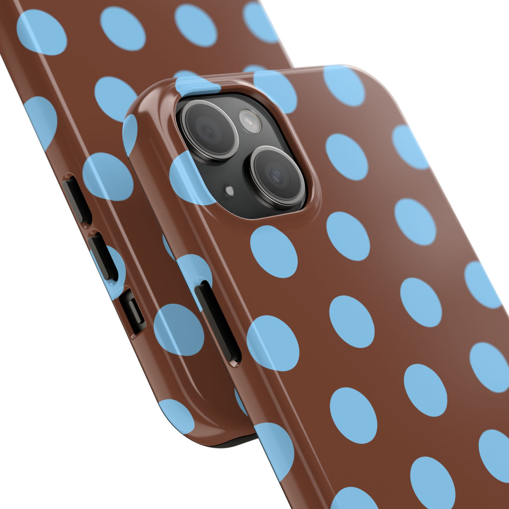 Big Polka Dot | Brown and Blue